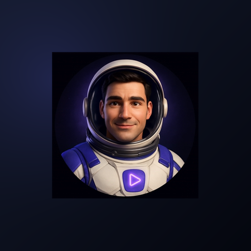 Astro Player — official logo, the app icon with the astronaut mascot