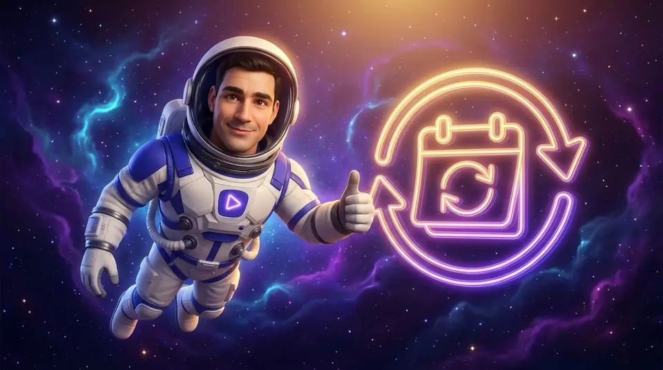 Ilustração do mascote do Astro Player